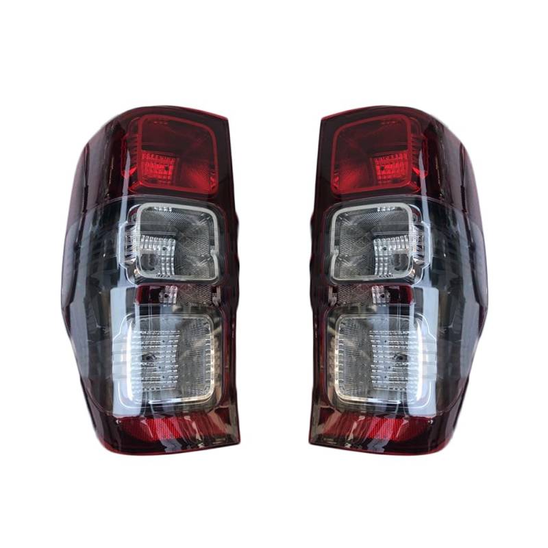 Auto Rückleuchte für Ford ranger 2012~2018,Rear Light Set Rücklicht Komplettsets Beleuchtung Sequential Turn Signal Fog Light Reversing Lights,A-Black von XZQSJHP