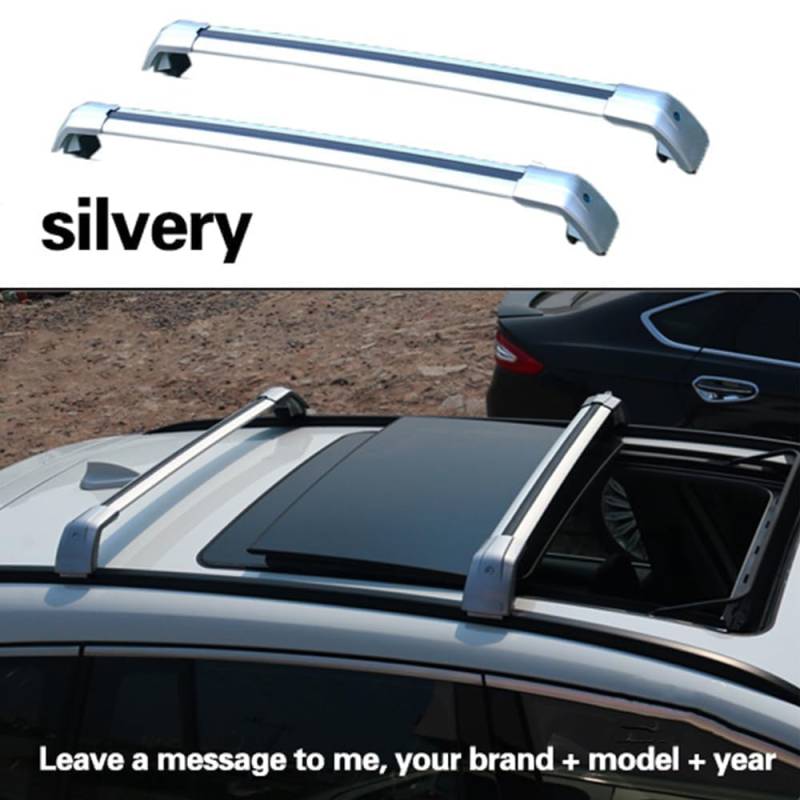 Dachgepäckträger Auto für Benz GLA Class X156 SUV 2013-2019,Roof Rack Dachträger Geschlossene Reling Aluminium Dachbox,A-Silver von XZQSJHP