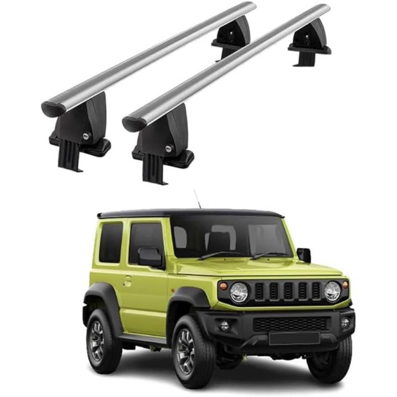 Dachgepäckträger Auto für Suzuki Jimny 2018 2019 2020 2021 2022,Roof Rack Dachträger Geschlossene Reling Aluminium Dachbox von XZQSJHP