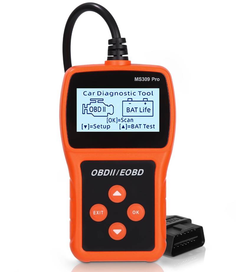 Xaosin OBD2 Diagnosewerkzeuge Datenüberwachung in Echtzeit Fehlerspeicher Auslesen Car Scanner Mehrsprachige Unterstützung Diagnosegerät mit Erkennung der Batterielebensdauer für 12V Benzinfahrzeuge von Xaosin