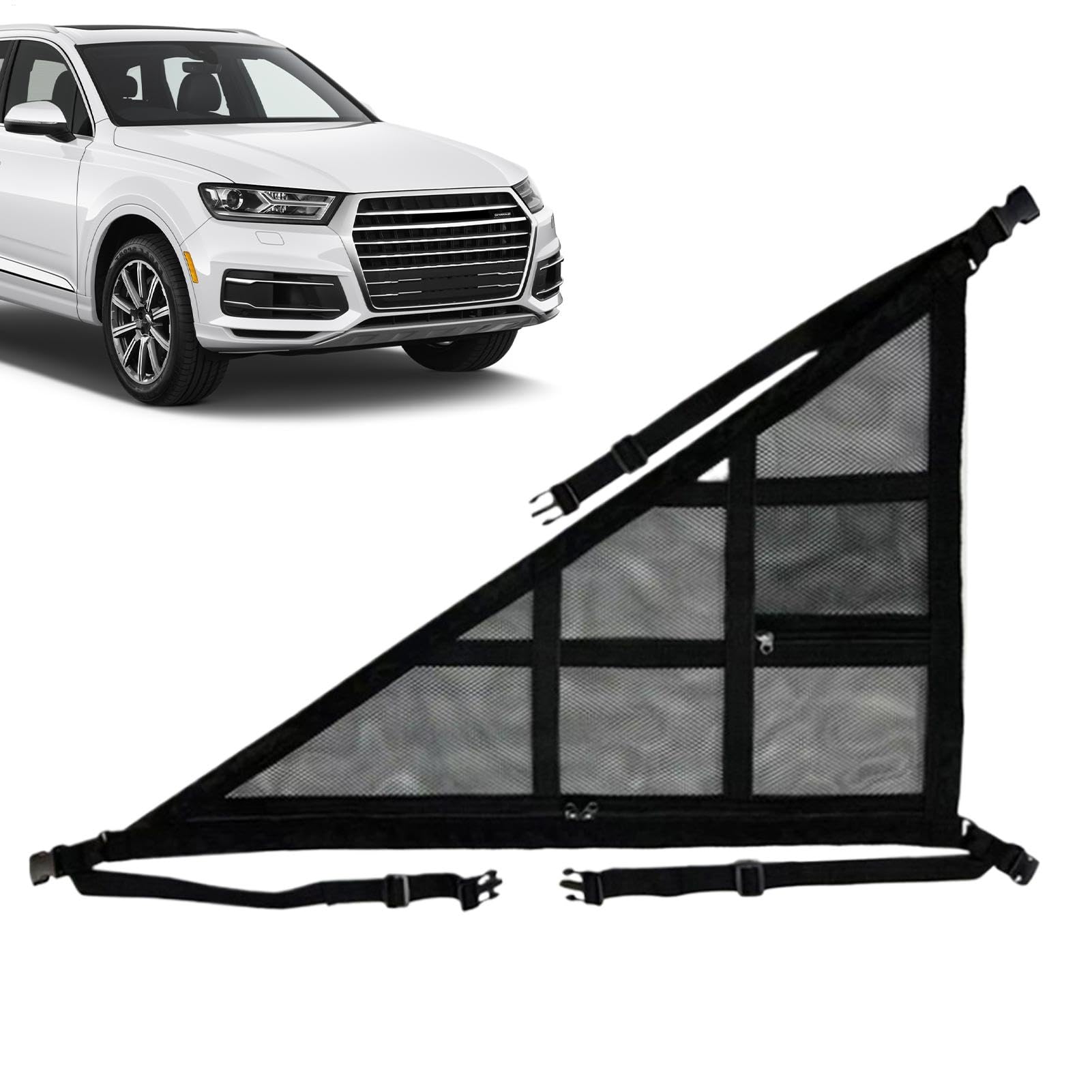 Auto-Decken-Gepäcknetz – Polyeaster SUV-Kofferraum-Organizer | 260 g einfacher LKW-Bett-Gepäck-Organizer | luftfreundliches doppellagiges Netzdach | Verstile Auto-Deckenaufbewahrung für Reisen und von Xasbseulk