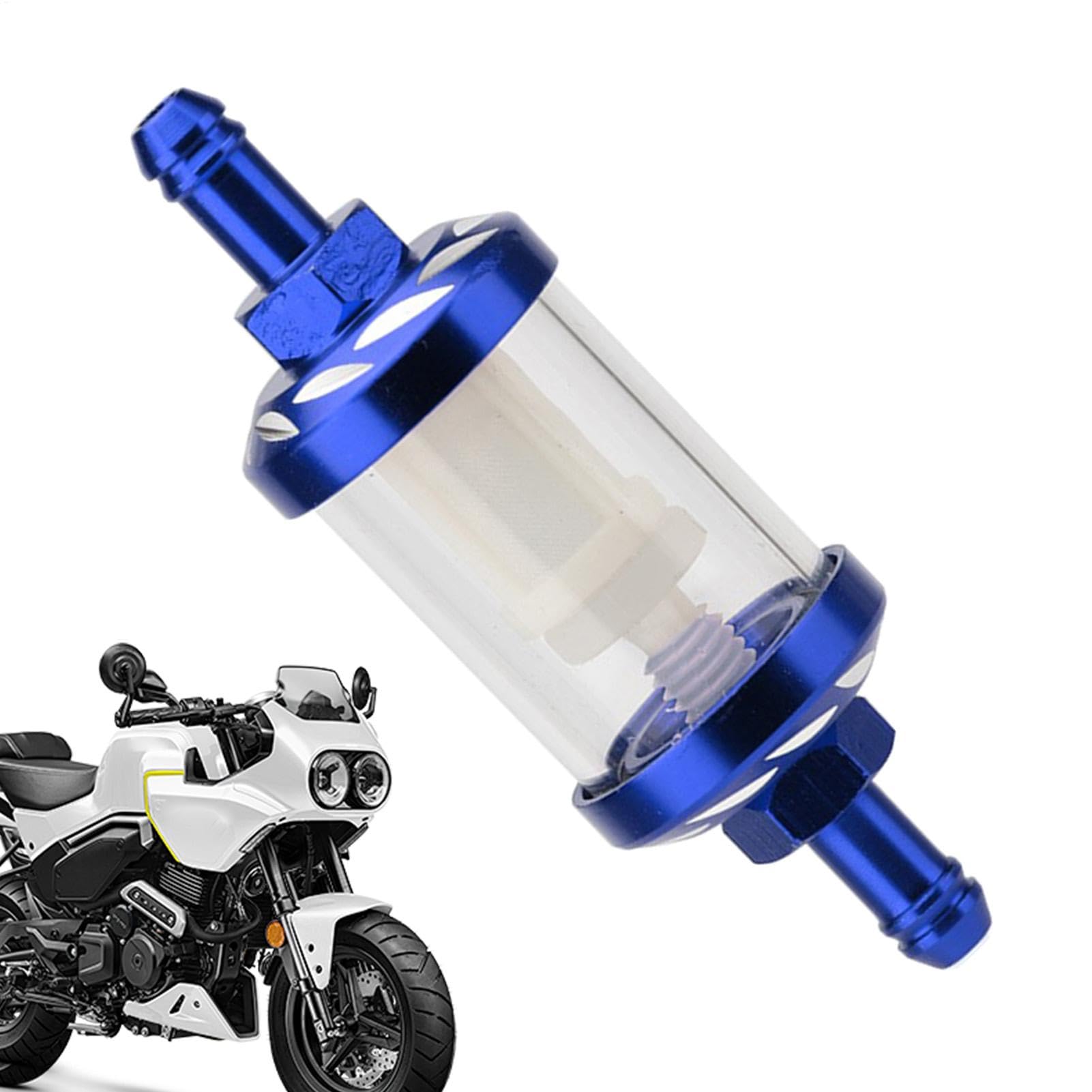 Xasbseulk Motorrad-Ölfilter,Motorrad-Benzinölfilter - Waschbarer Ölfilterbecher mit durchsichtigem Ölvolumen - Fahrzeugfilterbecher-Ersatz für Motorrad, Roller von Xasbseulk