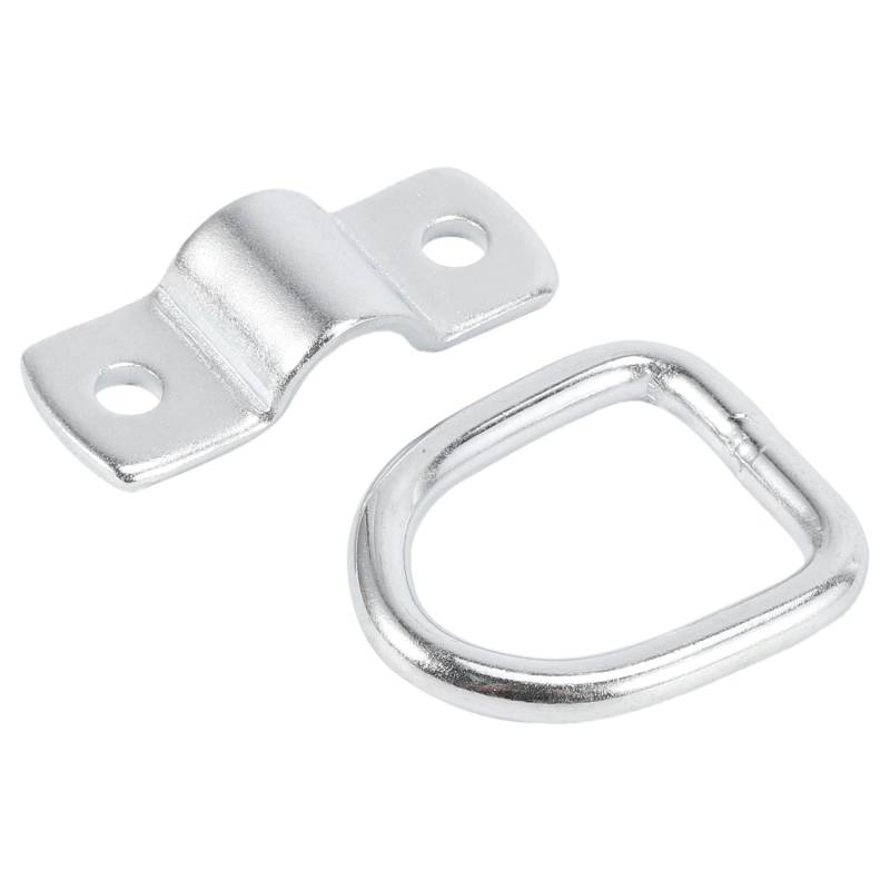 Xbsduih 12 Pack D Ring Zurrgurte,1/4 D Ringe Zurrring für Ladungen an AnhäNgern Rv Wohnmobile Wohnwagen ATV Boote für Schweres Hoch Leistungs Boot mit Befestigungs Halterung von Xbsduih