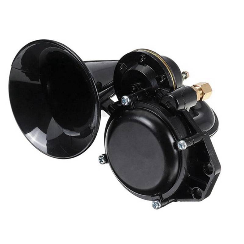 Xbsduih 12V / 24V Auto Air Horn Loud Truck Trompete Air Horn mit Elektrischem Ventil Flach für Auto Fahrzeug Bus Van Zug von Xbsduih