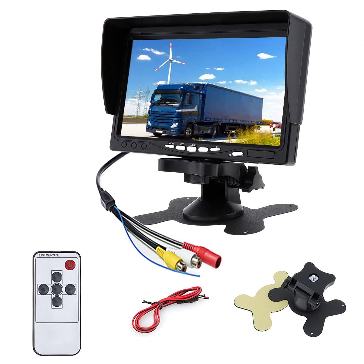 Xbsduih 12V-24V 7-TFT-LCD-Farb-HD-Monitor für Auto-CCTV-RüCkfahrkamera von Xbsduih