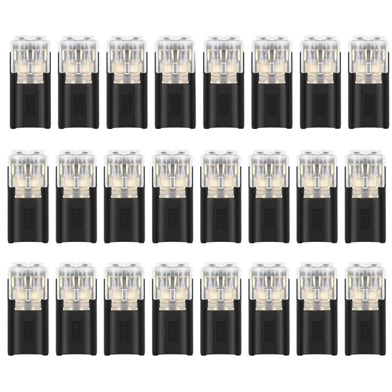 Xbsduih 24-Teiliger 2-Poliger Kabelstecker, Autostecker-Anschlussklemme, 18-24 AWG Draht-Schnellverbinder von Xbsduih