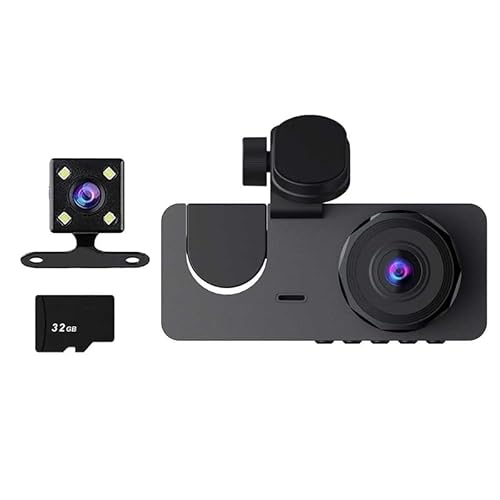 Xbsduih 4PCS Front und Rear Inside Car Camera Set Kit 3 Lens Car Recorder Wireless Connected Car DVR von Xbsduih