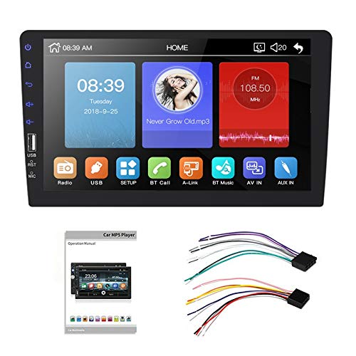 Xbsduih 9 1Din Auto MP5 Spieler DrüCken Bildschirm FM Radio Bluetooth USB AUX Mirror Link von Xbsduih