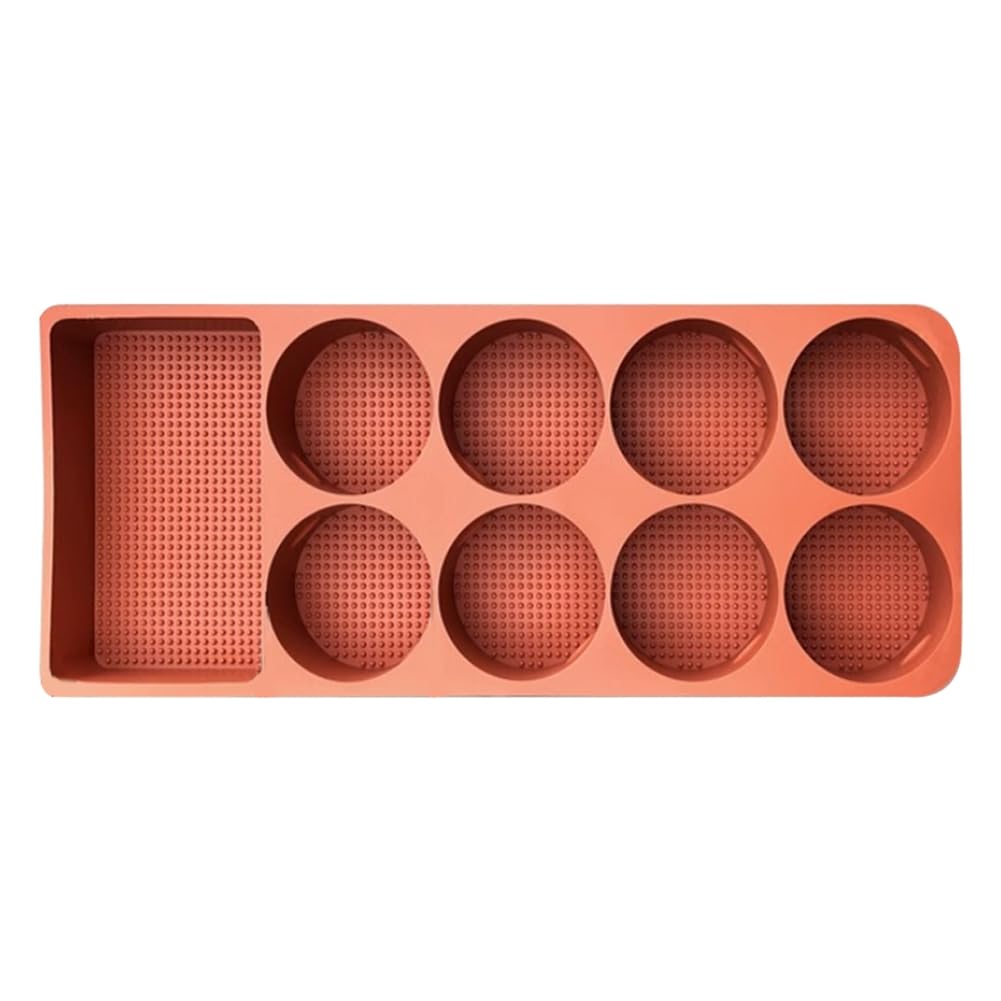 Xbsduih Für Leading Perfect LiXiang L9 Silikonmatte Kühlschrank Feste rutschfeste Getränkehalterschale Orange von Xbsduih