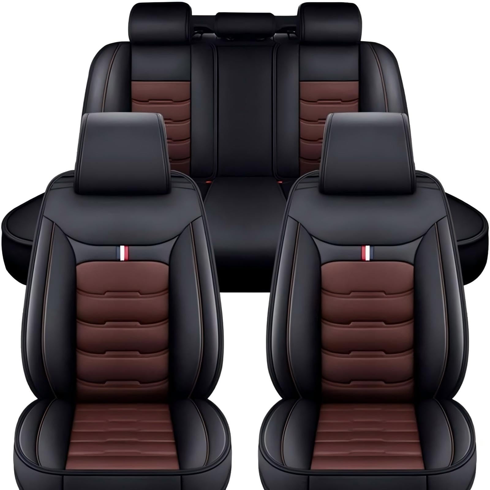 Luxuriöse Sitzbezüge Auto für Toyota Land Cruiser 5-seats J100 2000-2004 2005 2006 2007 2008, Auto Sitzbezüge Wasserfest und Atmungsaktiv, Autositzbezüge Vollständige Abdeckung, Auto Zubehör von Xcavjphmezo