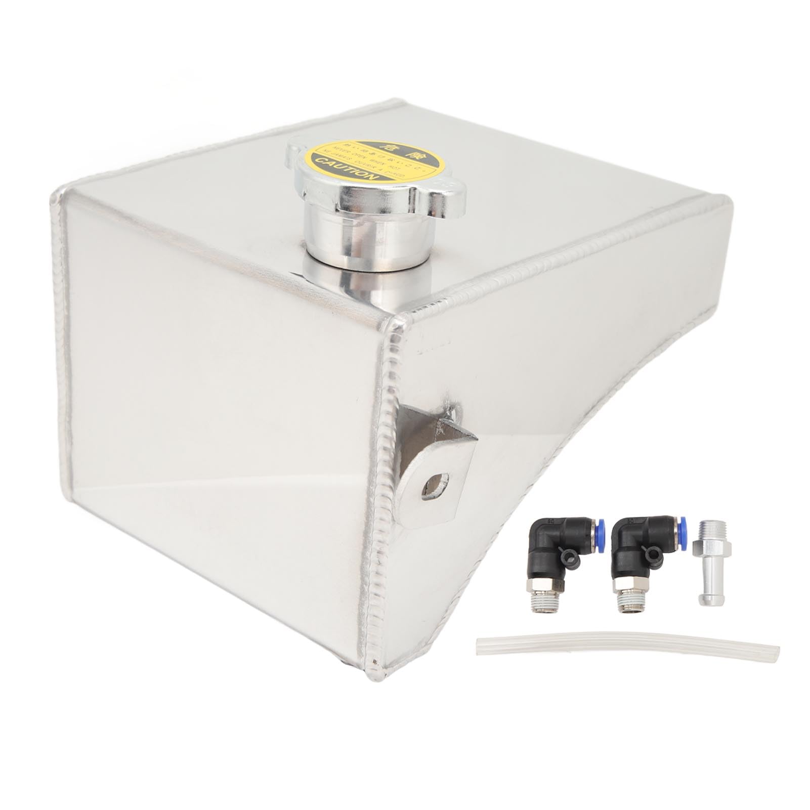Kühlmittel-Überlaufbehälter-Set, ufschutz, Aluminium-Kühler-Überlauf-Ausgleichsbehälter-Set für S13 alle Modelle, Silber (Silver) von Xeamotor