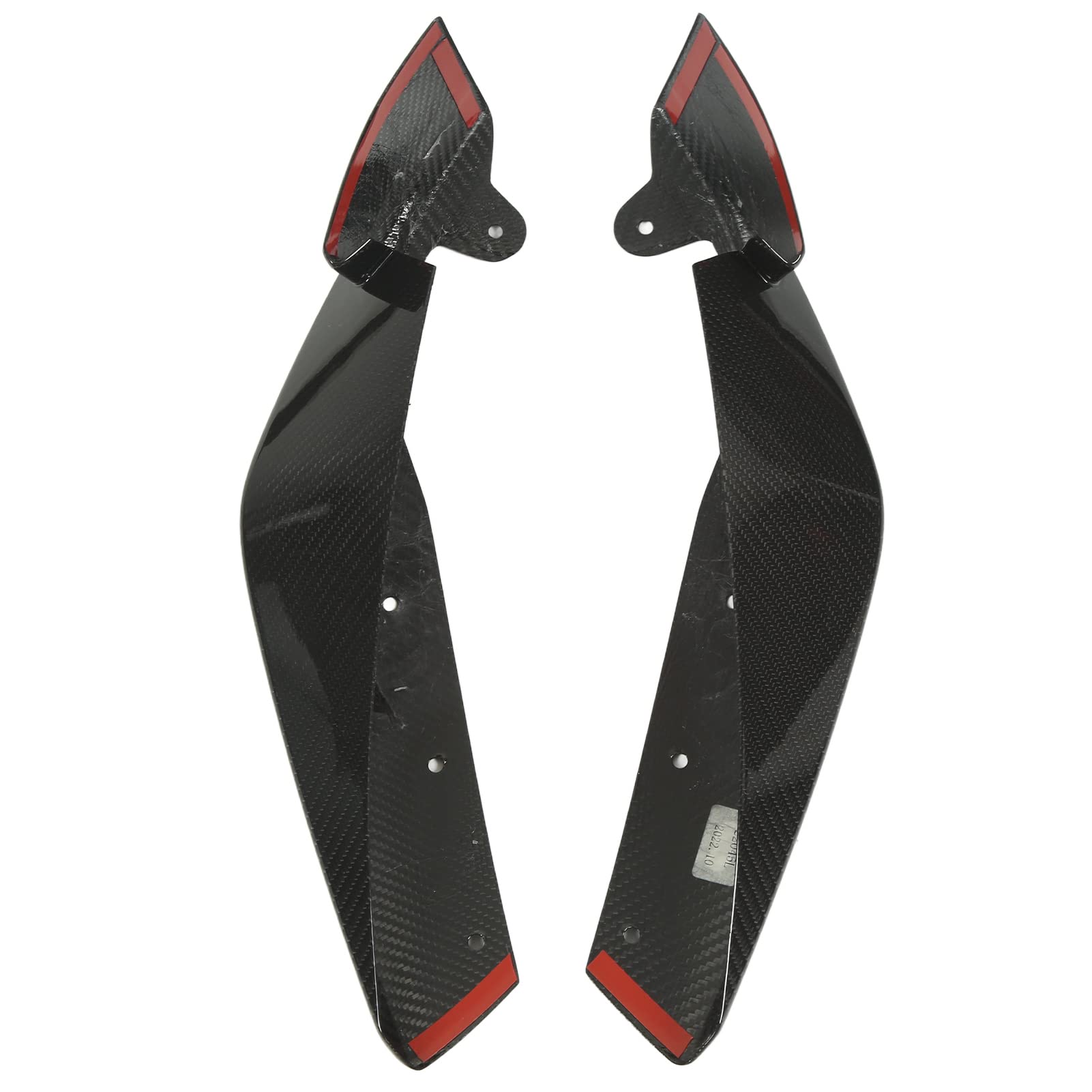 Xeamotor 2 Stück Frontsplitter-Lippenspoiler, glänzende Kohlefaser, links und rechts, Stoßstangen-Diffusor-Splitter-Kit für M3 M4 G80 G82 2020 und später von Xeamotor