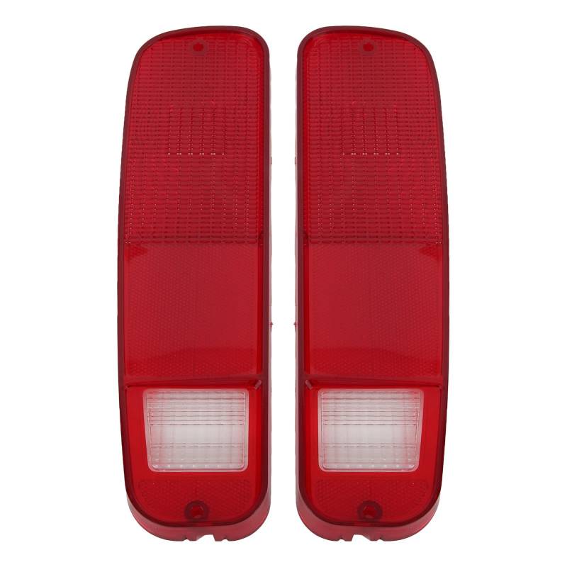 Xeamotor Rücklichtgehäuse, rote Abdeckung, Ersatz für Econoline Vans 1975–1991, 2 Stück, Premium-Material von Xeamotor