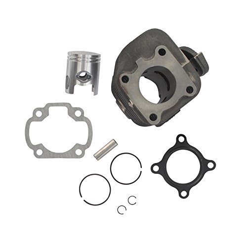 Xfight-Parts Zylinderkit Guss komplett mit Kolben D40 Ringnut H:1.14mm Kolbenbolzen 12mm mit Dichtungen 2Takt 50ccm 1E40QMB von Xfight-Parts