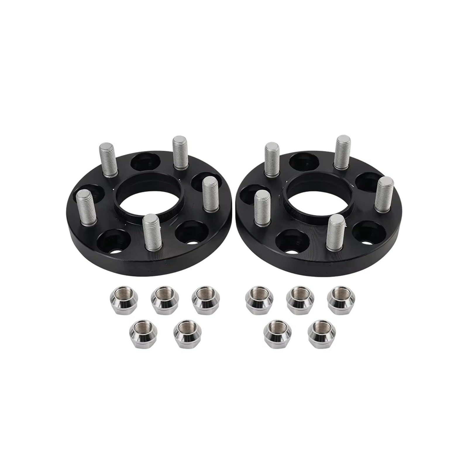 Auto Distanzscheiben Mit 2-teilige Schwarze Spurverbreiterung PCD 5x120 CB 72,6 Für E36 E46 E90 Al7075 Aluminiumlegierung Felgenadapter Spurverbreiterungen(2piece Spacer 25mm) von Xgupxuc