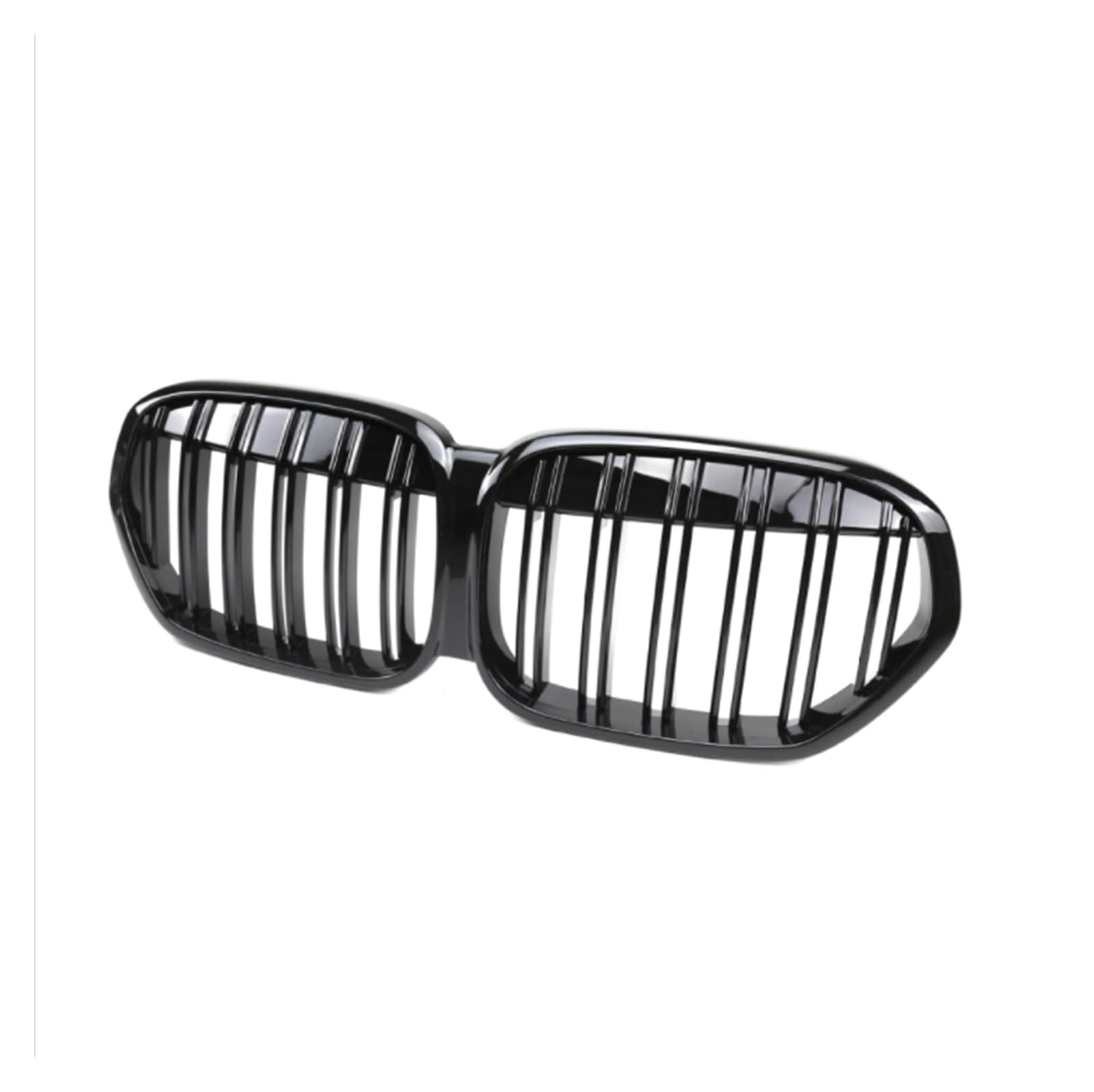 Doppelsteg Nieren Vorne Grill 1 Paar Front Gitter Für X1 F49 2020 2021 2022 Glanz Matt Schwarz Nieren Grill Ersatz Racing Front Stoßstange Gitter Grill Front(Gloss Black) von Xgupxuc