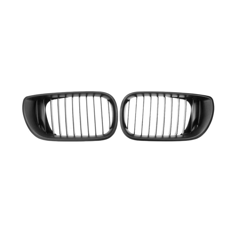 Doppelsteg Nieren Vorne Grill 1 Paar Für 3 Serie E46 Limousine 4 Tür 320i 350i 2002 2003 2004 2005 Auto Vorderen Stoßfänger Racing Grille Einzelnen Lamellen Niere Grill Grill Front(Matt-schwarz) von Xgupxuc