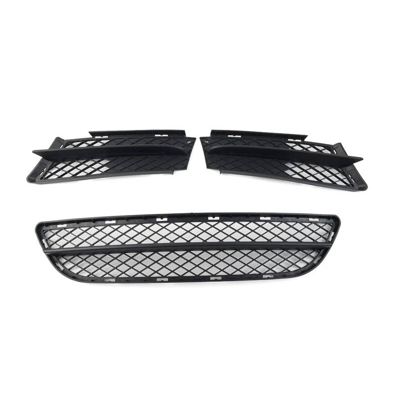 Doppelsteg Nieren Vorne Grill 3-teiliges Schwarzes Auto-Front-Unterstoßstangengitter-Abdeckungsset Für 3er E90 E91 325 328 330 2006 2007 2008 Grill Front von Xgupxuc