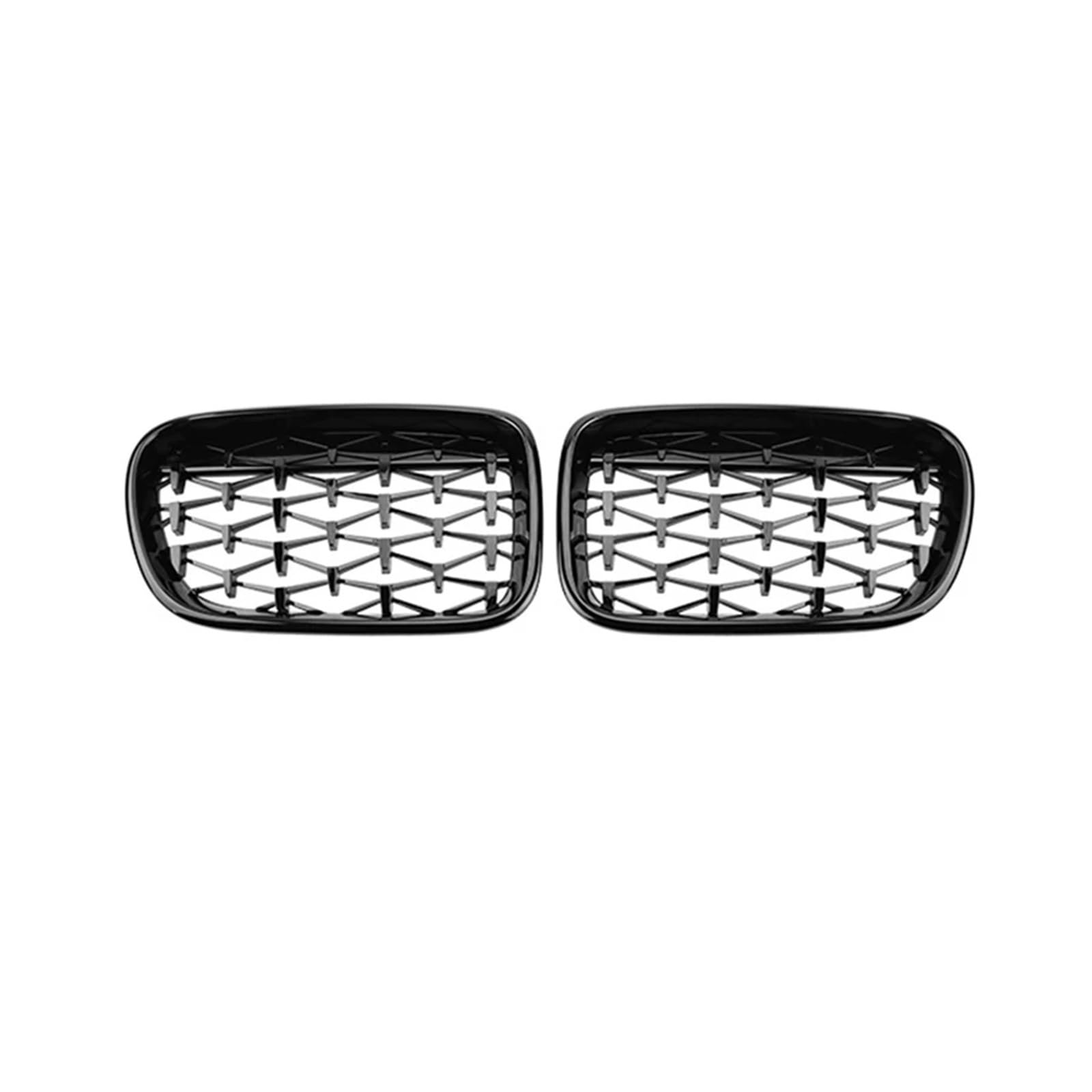 Doppelsteg Nieren Vorne Grill Auto-Frontgrill Diamant-Nierengitter Renngitter Chrom-Kühlergrill-Stil Auto-Ersatzteil Für X3 F25 2011 2012 2013 Grill Front(Schwarz) von Xgupxuc