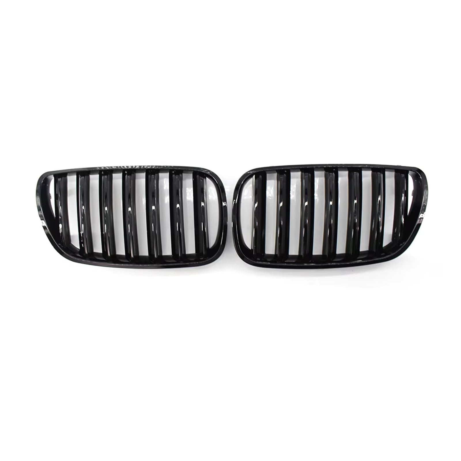 Doppelsteg Nieren Vorne Grill Auto Kühlergrill Vorne Schwarz Glänzend Nieren Sport Gitter Haube Grill Für X3 E83 2007 2008 2009 2010 Front Grill Grill Front von Xgupxuc