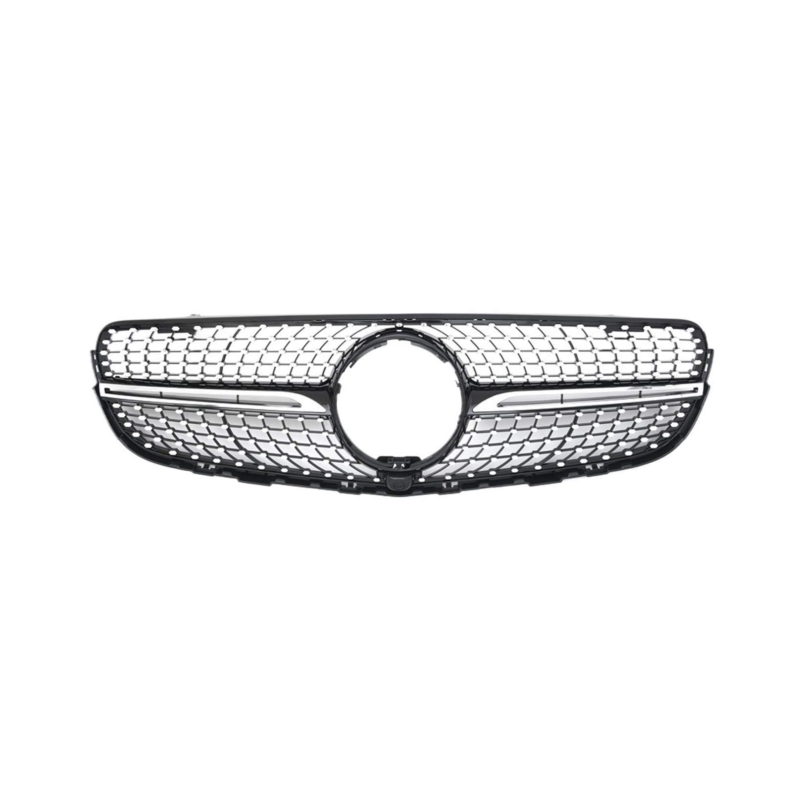 Doppelsteg Nieren Vorne Grill Ersatzteil Diamond GT Style Fronthaubengrill Racing Grill Body Kit Refit Tuning Für Benz GLC X253 C253 2015 2016-2018 2019 Grill Front(Diamond-Black Whole) von Xgupxuc