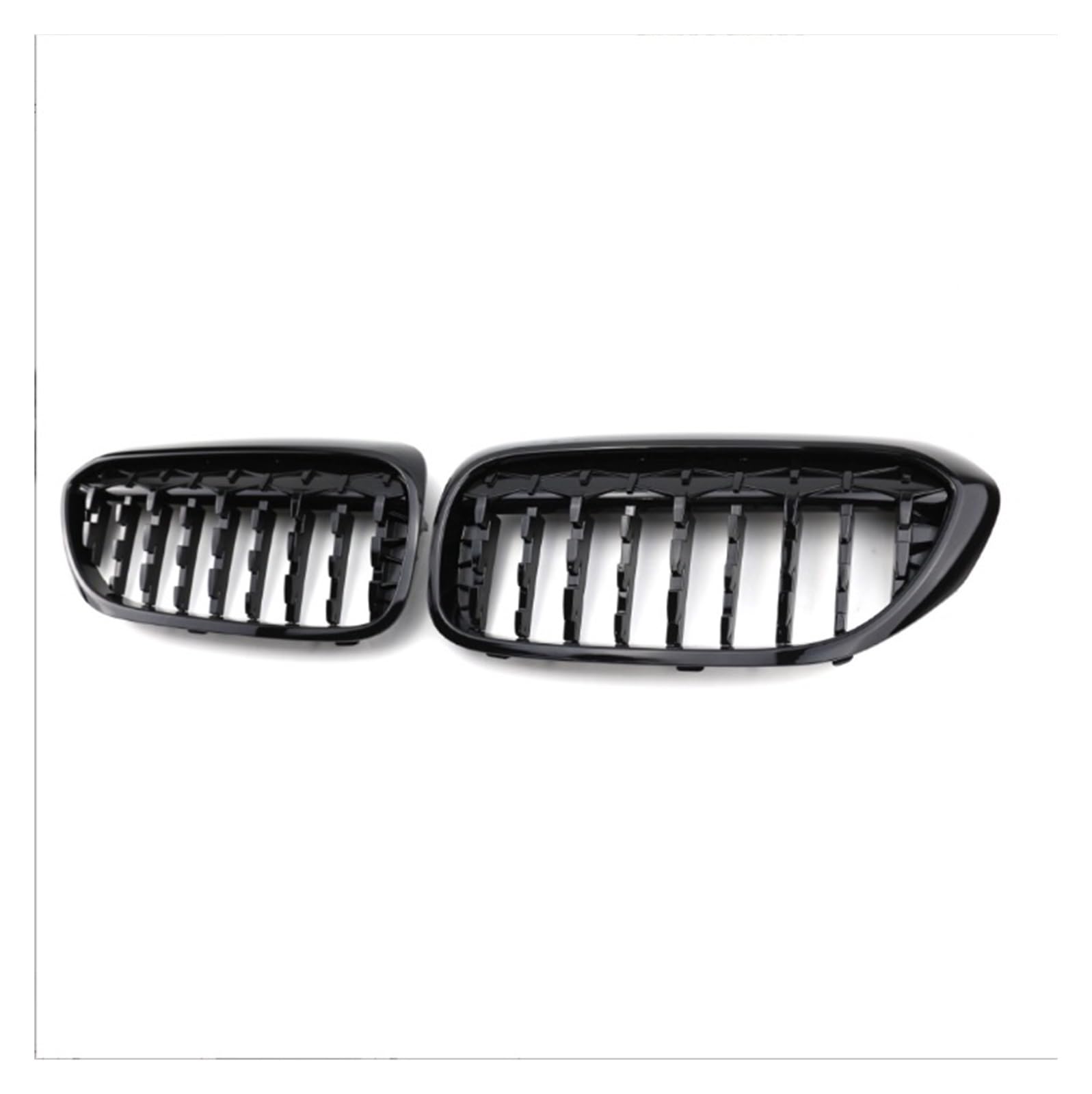 Doppelsteg Nieren Vorne Grill Frontgrills Für 5er G30 G38 2017–2020, Glänzend Schwarzer Diamant-Nierengrill Ersatz-Racing-Frontstoßstangengitter Grill Front(Dia Black) von Xgupxuc