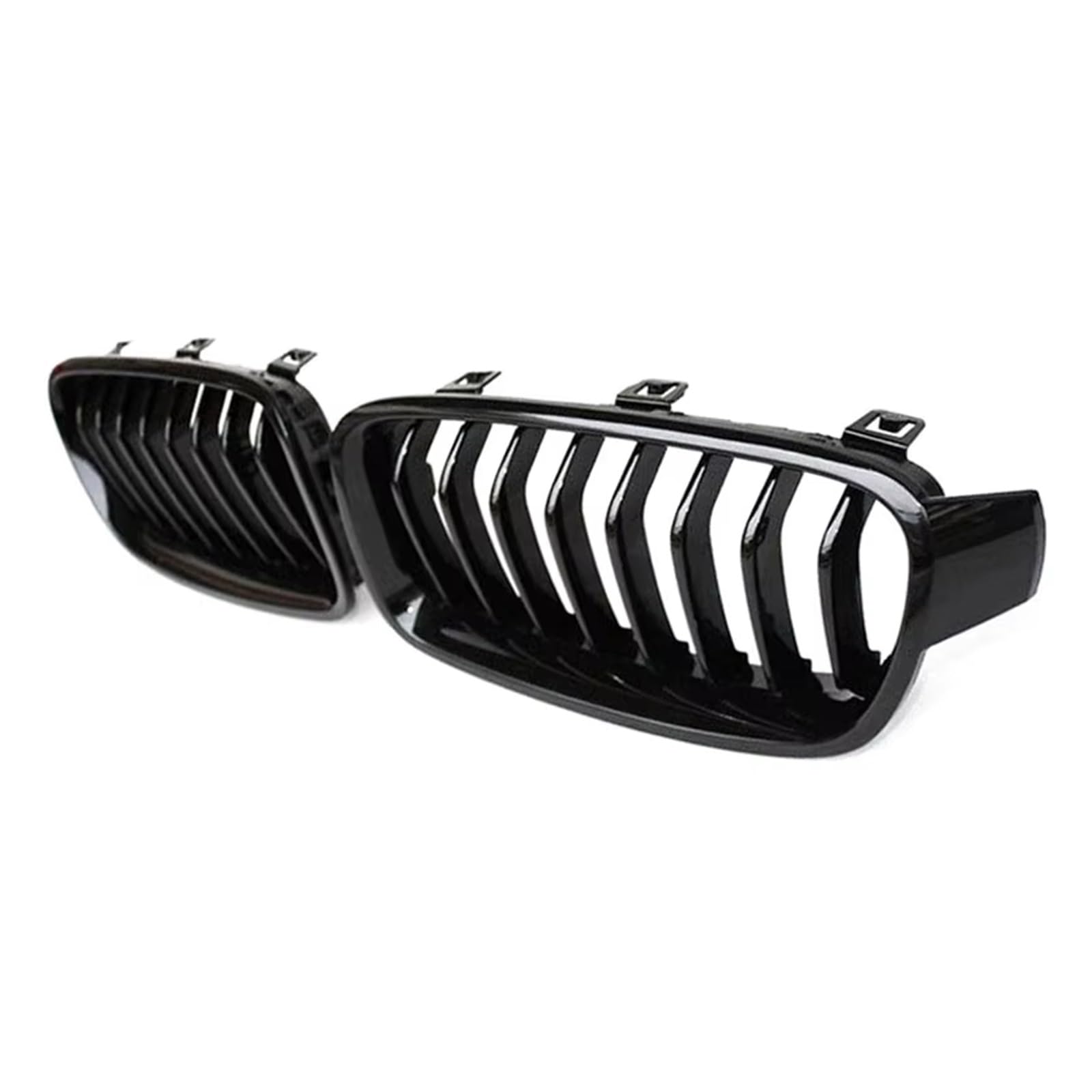 Doppelsteg Nieren Vorne Grill Für 3er F30 F31 F35 320i 325i 328i 2013-2019 Auto Frontstoßstange Renngrill Grill Glanzschwarz Gitter Nierengrills Grill Front von Xgupxuc