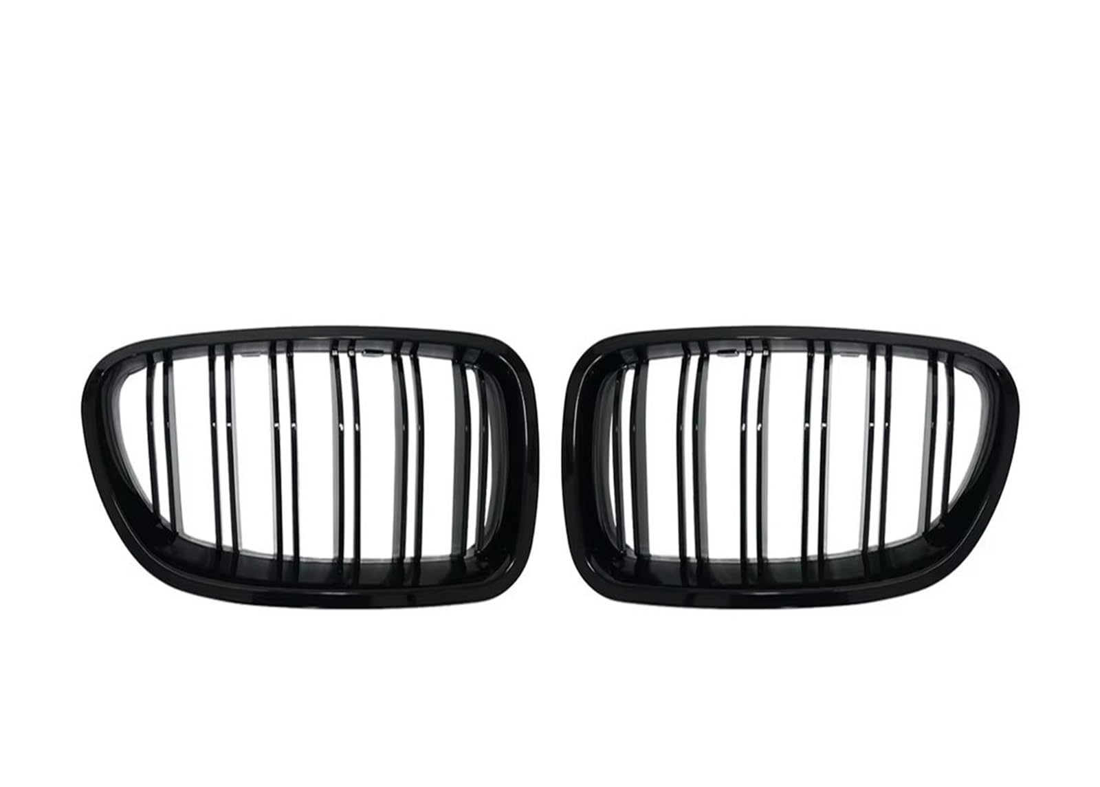 Doppelsteg Nieren Vorne Grill Für 5 Series F10 F11 F18 520d 530d 540i 2010 2011-2017 Auto Glanz Schwarz Nierengrill Doppellamellen Racing Grill Ersatzteil Front Kühlergrille Grill Front von Xgupxuc