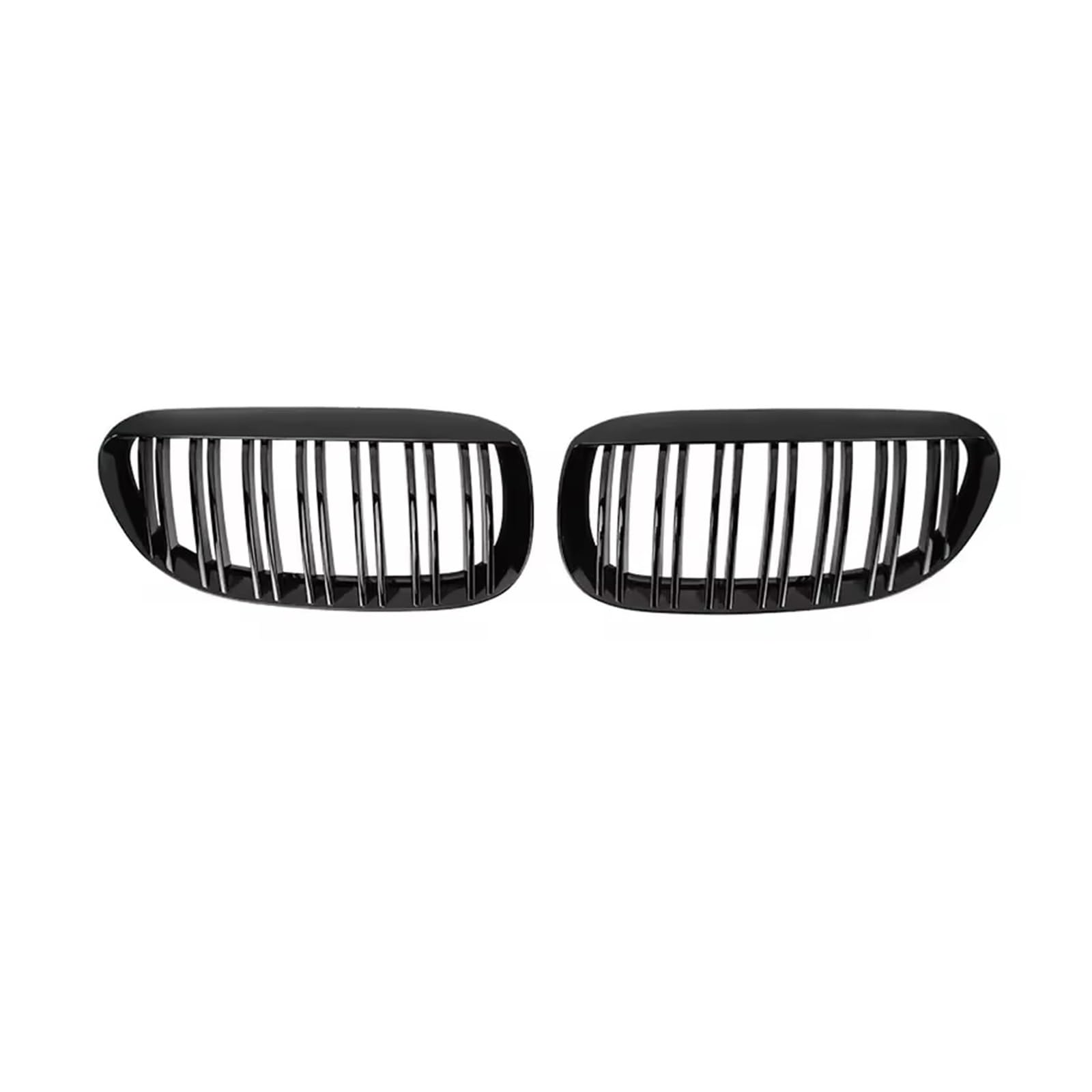 Doppelsteg Nieren Vorne Grill Für 6 Series M6 E63 E64 630i 650i 645ci 2004-2010 ABS Auto Vorderen Stoßfänger Nierengrill Glanz Schwarz Doppel Lamellen Grille Grill Front von Xgupxuc