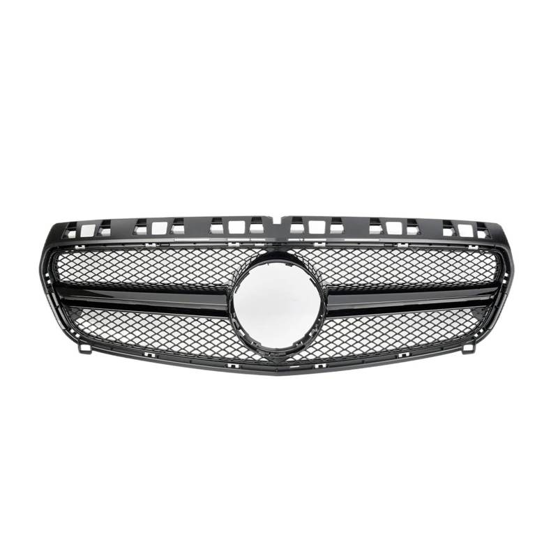 Doppelsteg Nieren Vorne Grill Für Benz A-Klasse W176 A180 A200 A250 A45 2013 2014 2015 AMG Chrom Black Diamonds Style Kühlergrill Schwarz GTR Frontstoßstangengrill Grill Front(AMG-Black) von Xgupxuc