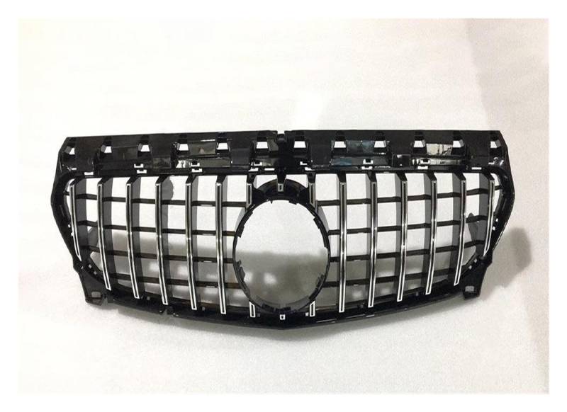 Doppelsteg Nieren Vorne Grill Für Benz CLA C117 W117 200 180 260 220 2013-2019 GT Fronteinlass Grille Racing Stoßstange Grill Diamant Tuning Zubehör Grill Front(GT Silvery) von Xgupxuc