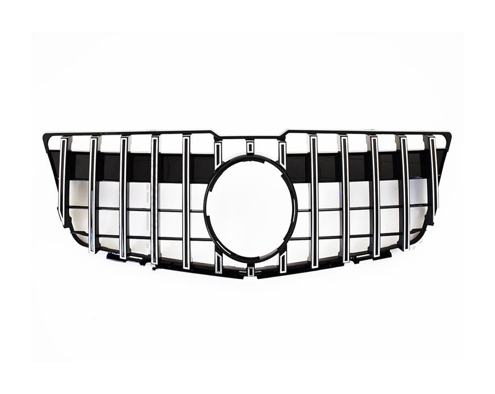 Doppelsteg Nieren Vorne Grill Für Benz GLK X204 2008-2012 2013 2014 2015 Front Hood Einlass Grille Racing Stoßstange Grill Mitte Mesh Facelift Grill Front(2008-2012 GT Silvery) von Xgupxuc