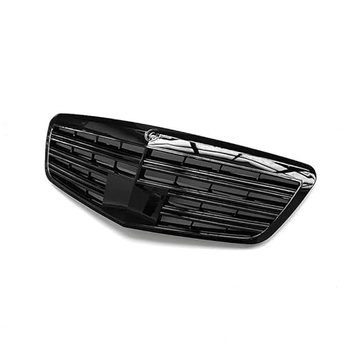 Doppelsteg Nieren Vorne Grill Für Benz S-Klasse W221 S350 S400 S450 S500 S550 S600 S65 2009-2013 Frontgrill Grills Facelift ABS Racing Grill Grill Front(Schwarz) von Xgupxuc