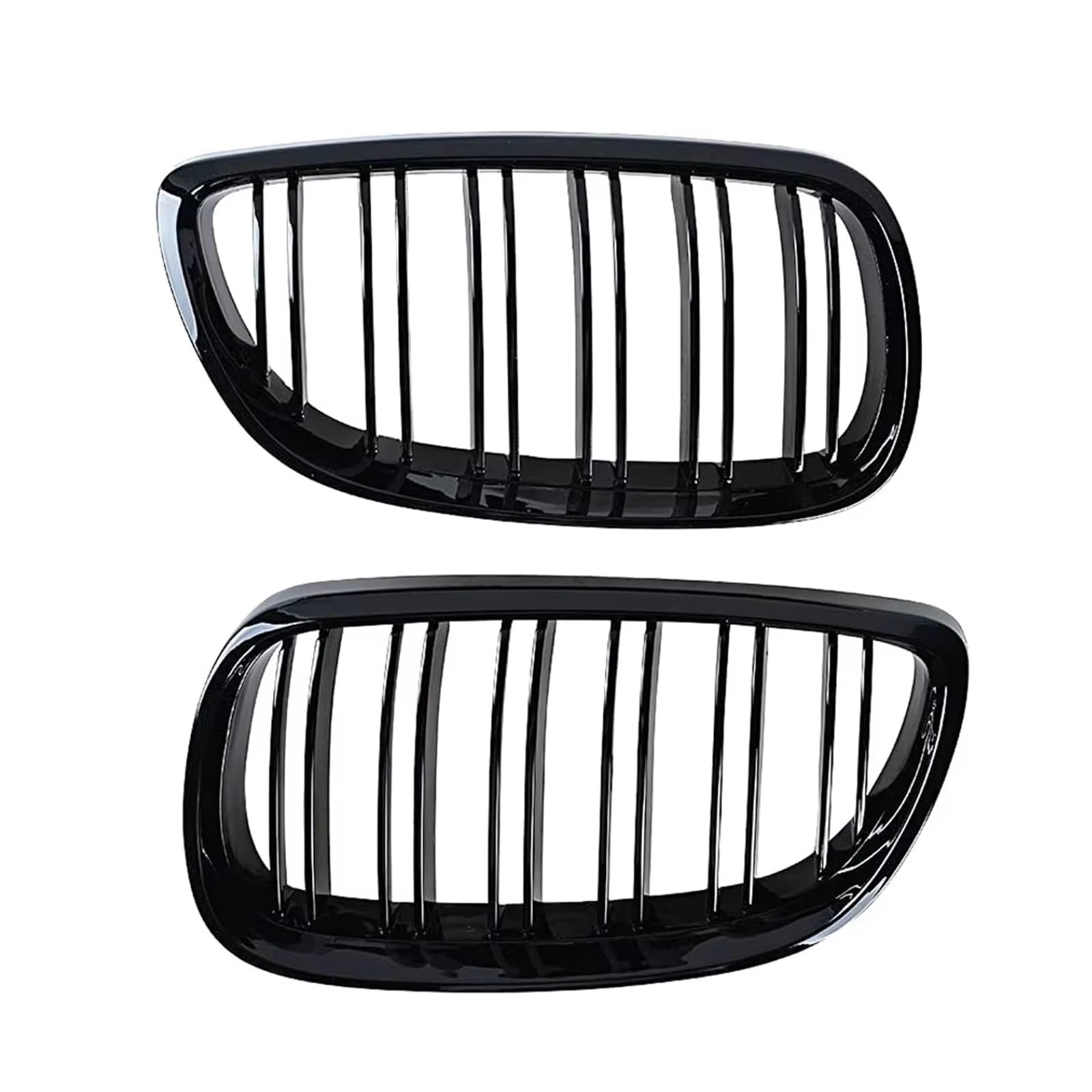 Doppelsteg Nieren Vorne Grill Für E92 E93 M3 2006-2009 Frontstoßstangen-Nierengrill Glänzend Schwarz Doppellinien-Kühlergrill Auto-Styling Renngitter Ersatzteil Grill Front von Xgupxuc