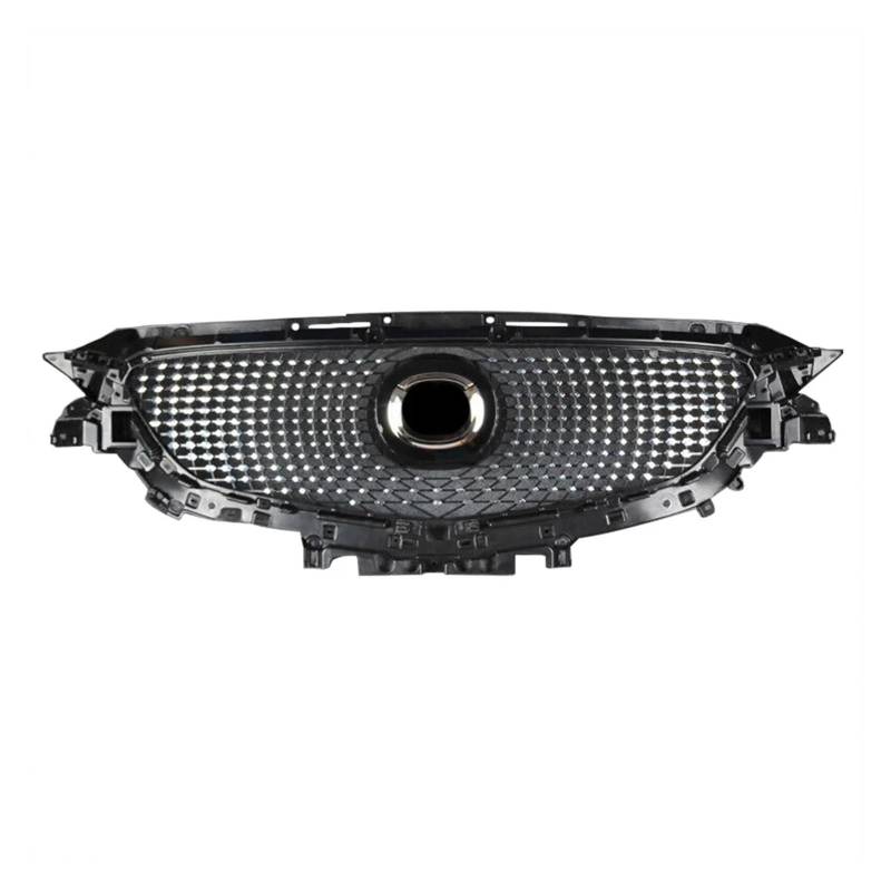 Doppelsteg Nieren Vorne Grill Für Mazda 6 Für Atenza GJ GL 2014 2015 2016 Auto Kühlergrill ABS Diamant Oberen Stoßfänger Grill Grille Aftermarket Grill Front von Xgupxuc