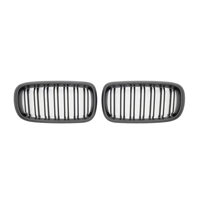 Doppelsteg Nieren Vorne Grill Für X5 X6 F15 F16 2014 2015 2016 2017 2018 Auto Vorderen Stoßfänger Nieren Facelift Farbe Grill Abdeckung Innen Kühlergrills Grill Front(Matt-schwarz) von Xgupxuc