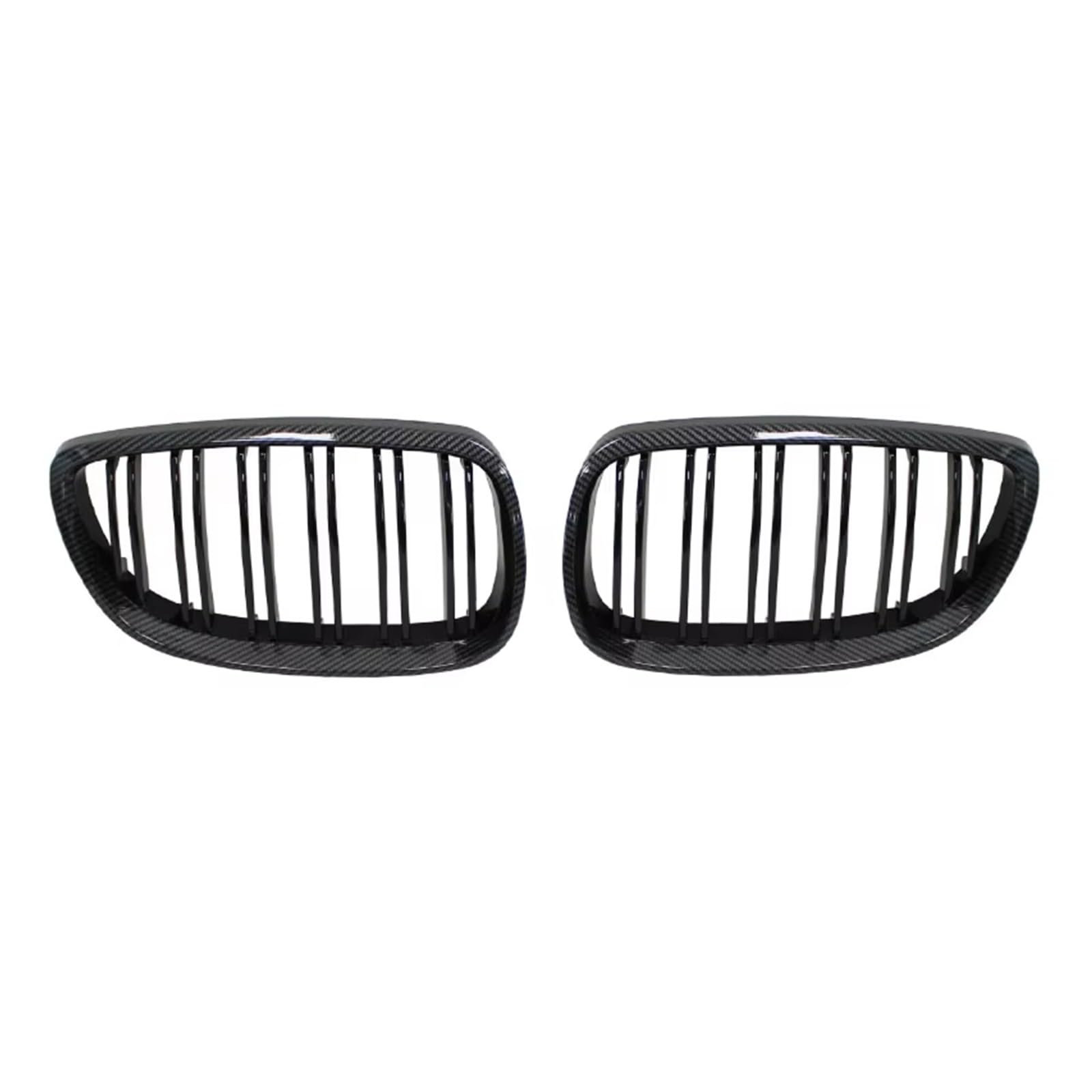 Doppelsteg Nieren Vorne Grill Nierengrill Für Die Vordere Stoßstange Schwarz Glänzend Doppellinien-Kühlergrill Auto-Styling Renngitter Ersatzteil Für E92 E93 M3 2006–2009 Grill Front(Carbon Look) von Xgupxuc