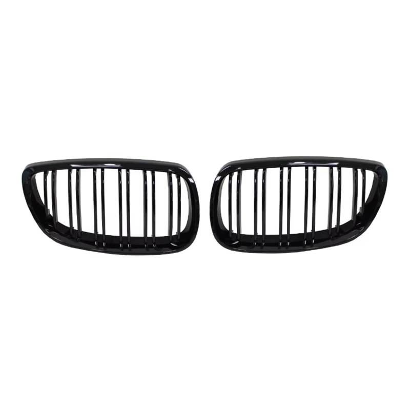 Doppelsteg Nieren Vorne Grill Nierengrill Für Die Vordere Stoßstange Schwarz Glänzend Doppellinien-Kühlergrill Auto-Styling Renngitter Ersatzteil Für E92 E93 M3 2006–2009 Grill Front(Gloss Black) von Xgupxuc