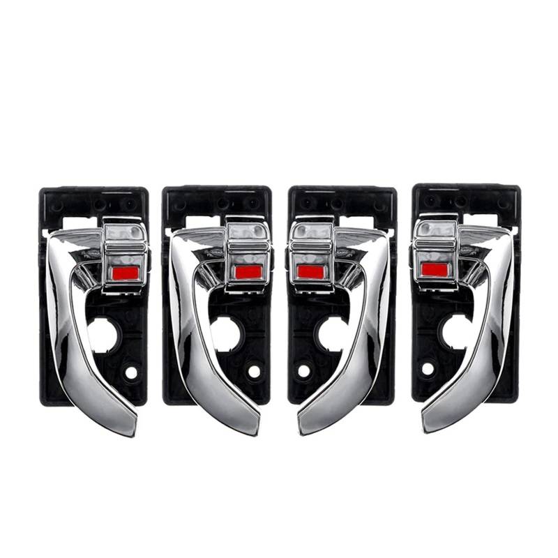 Innen Autoinnentürgriffe Für Hyundai Für Tucson 2005 2006 2007 2008 2009 Auto Links Rechts Innen Innen Tür Griff Set Auto Zubehör Türgriff Innenraum(4 Set Chrome) von Xgupxuc