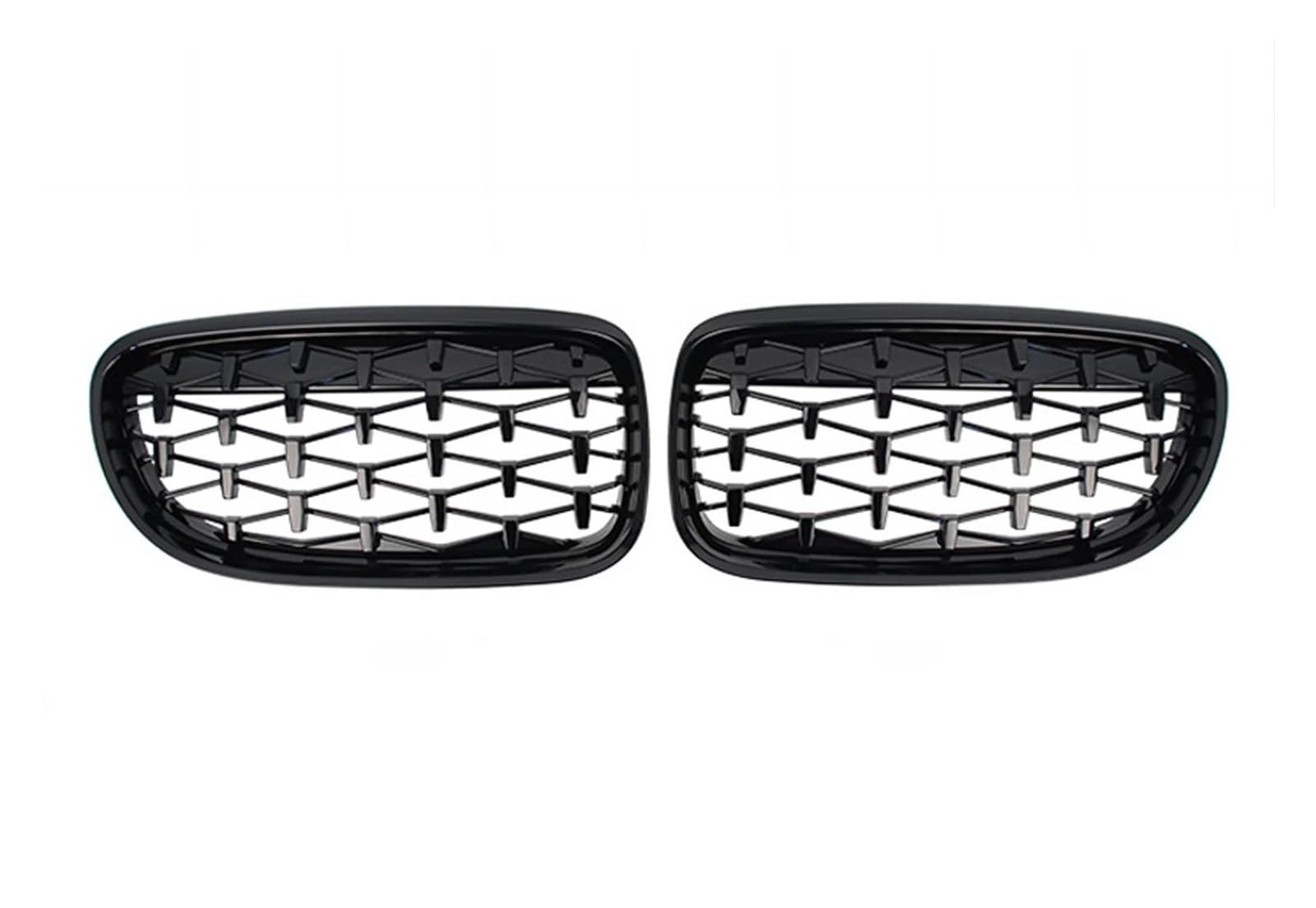 Kühlergitter Auto Front Grills Grille Sport Diamant Für E90 E91 Tuning 3 Serie 2005-2006 2007 2008 2009 2010 2011 2012 Für LCI Für PreLCI Auto Kühlergrill(09-12 Black) von Xgupxuc