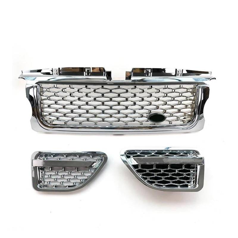 Kühlergitter Auto-Frontgrill-Grill-Netz-Auto-Kühler Für Land Für Rover Für Range Für Rover Für Sport 2005-2006 2007 2008 2009 L320 ABS Auto Kühlergrill(Plating a Set) von Xgupxuc