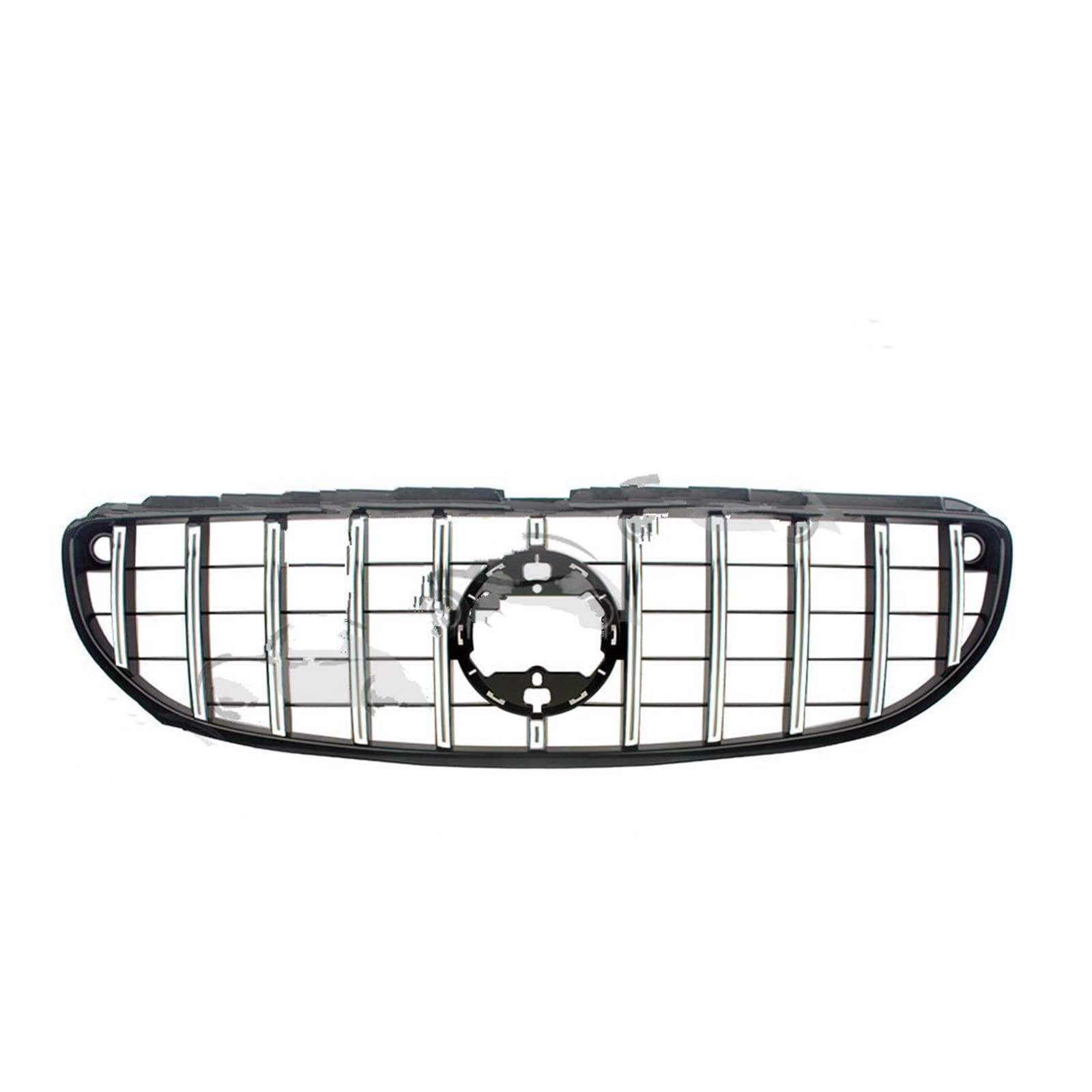 Kühlergitter Front Racing Grille Für Benz Für Smart Für Fortwo W453 Für Cabrio/Für Coupe 2 Türer 2015 2016 2017 2018 2019 2020 2021 GT Gilles Auto Kühlergrill(Chrom) von Xgupxuc