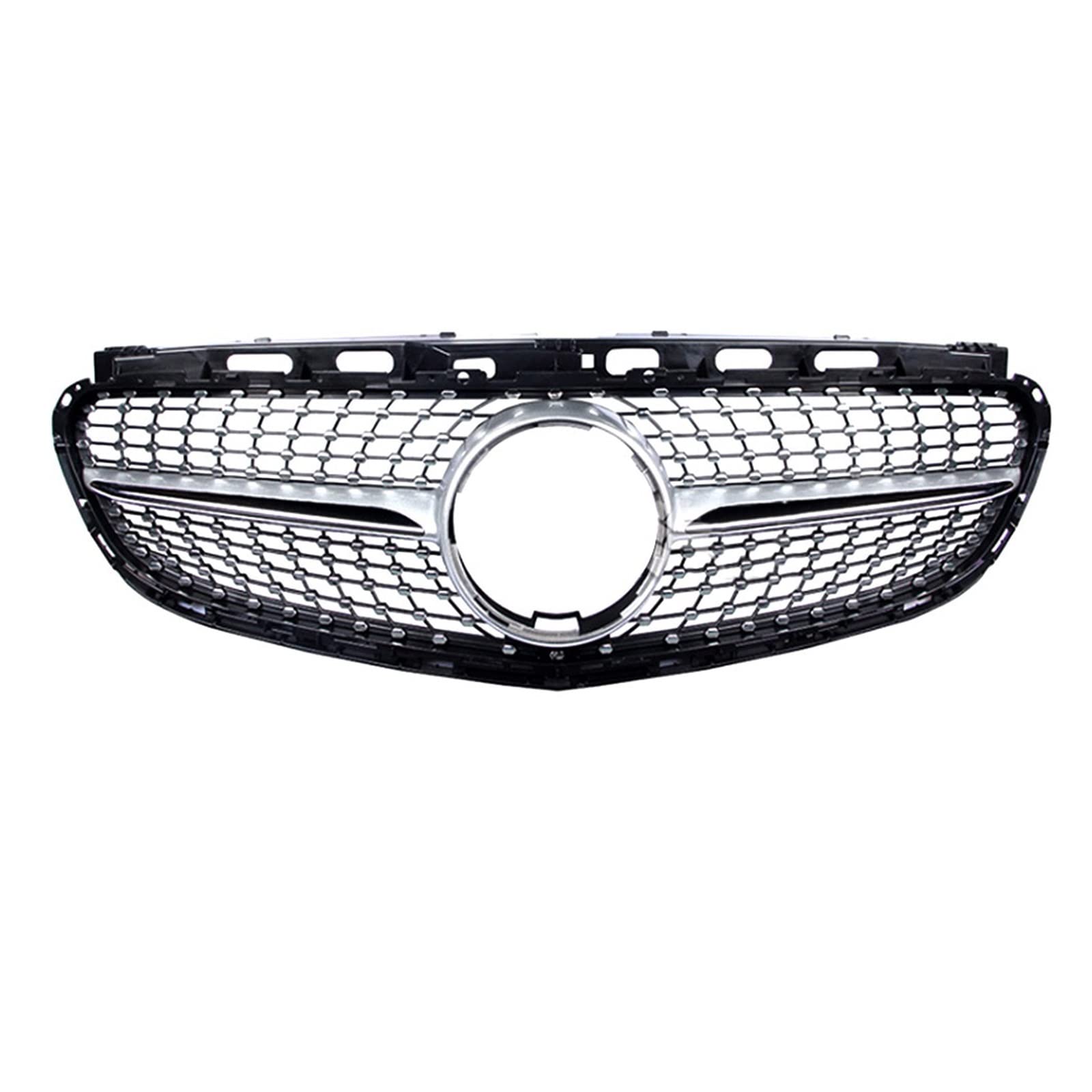 Kühlergitter Für Benz E-Klasse W212 S212 2009 2010 2011 2012 2013 2014 2015 2016 Kühlergrill Mitte Net Grills Montage Rahmen Abdeckung Decor Teile Auto Kühlergrill(2013-2016 Silver A) von Xgupxuc