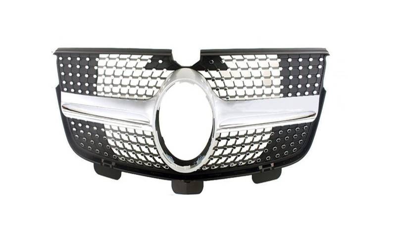 Kühlergitter Für Benz GL-Klasse X164 2007 2008 2009 2010 2011 2012 Auto Vorderen Stoßfänger Racing Grill Billet Grille Abdeckung Auto Kühlergrill(2010-2012 Two Fins-4) von Xgupxuc