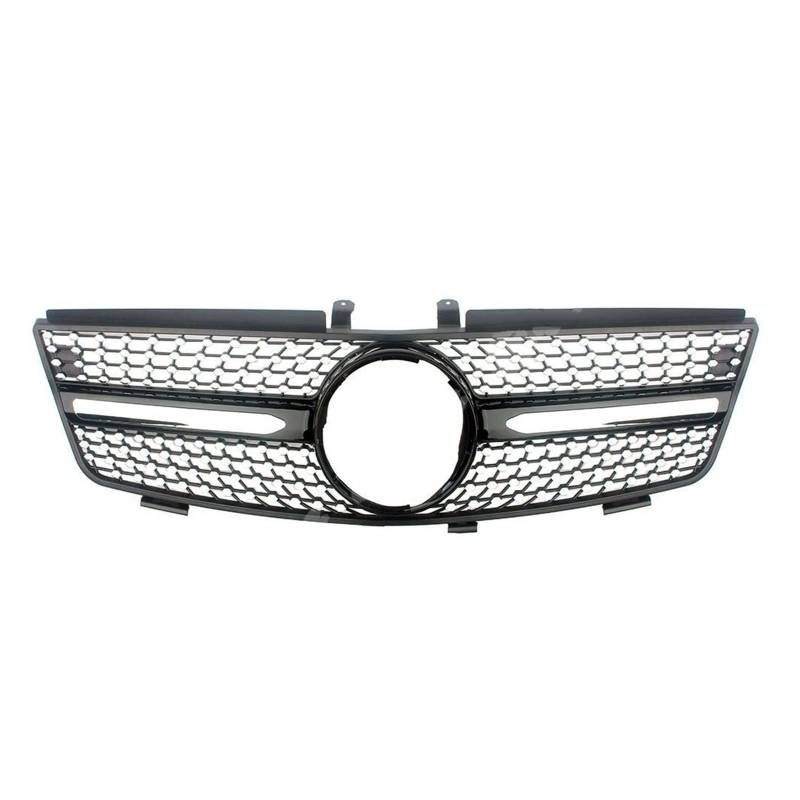 Kühlergitter Für Benz W164 ML-Klasse ML280 ML320 ML350 ML420 ML500 2005 2006 2007 2008 Vorne Racing Billet Stoßfänger Grille Obere Abdeckung Auto Kühlergrill(Schwarz) von Xgupxuc