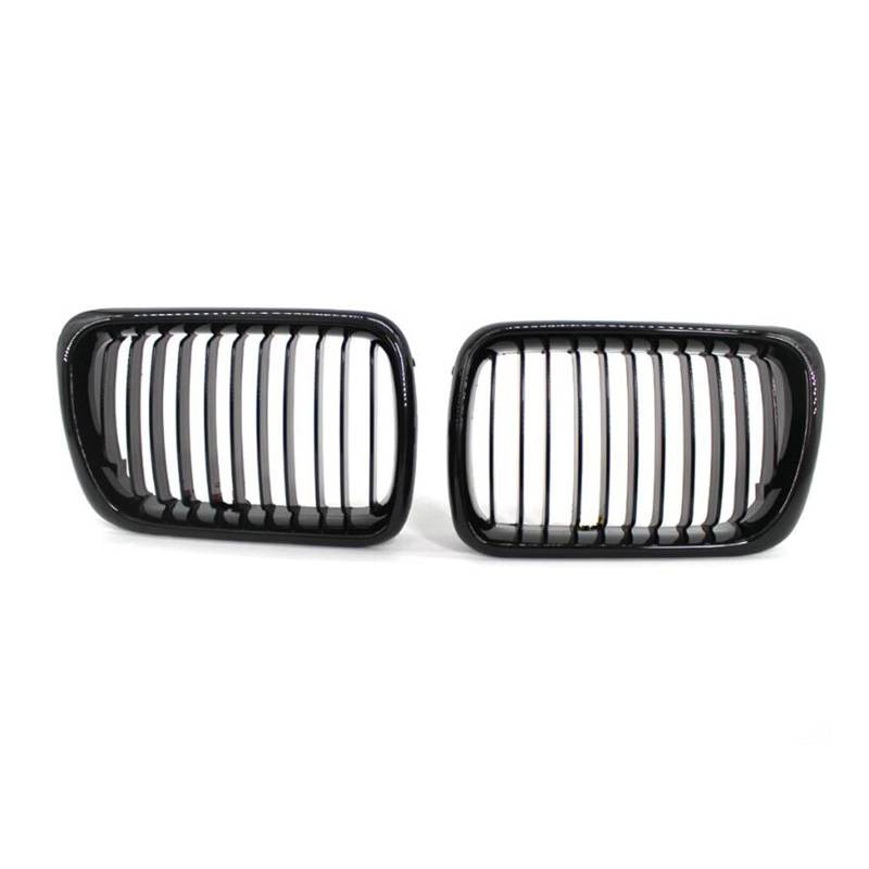 Kühlergitter Für E36 M3 318I 323I 328I 3er 1997 1998 1999 ABS Schwarz Glänzend Sport Niere Grill Frontgrill Front Niere Grill Auto Kühlergrill(Gloss Black) von Xgupxuc