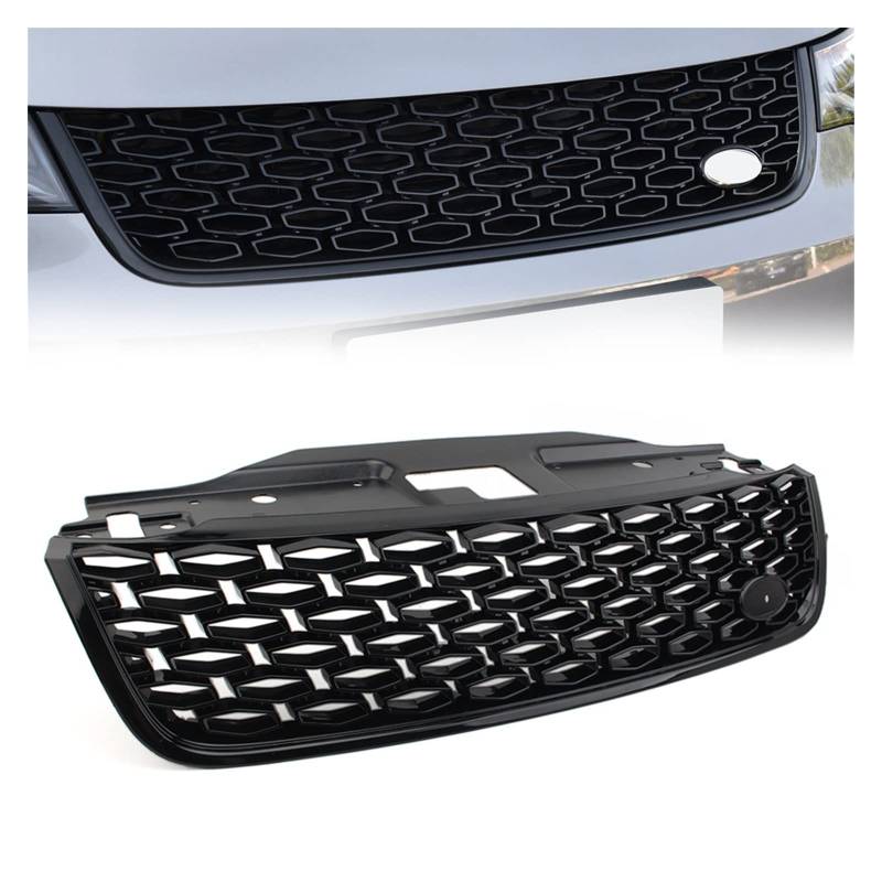 Kühlergitter Für Land Für Rover Für Discovery 5 2017 2018 2019 2020 2021 Auto Frontstoßstange Grill Lufteinlass Kühlergrill Auto Kühlergrill(All Black) von Xgupxuc