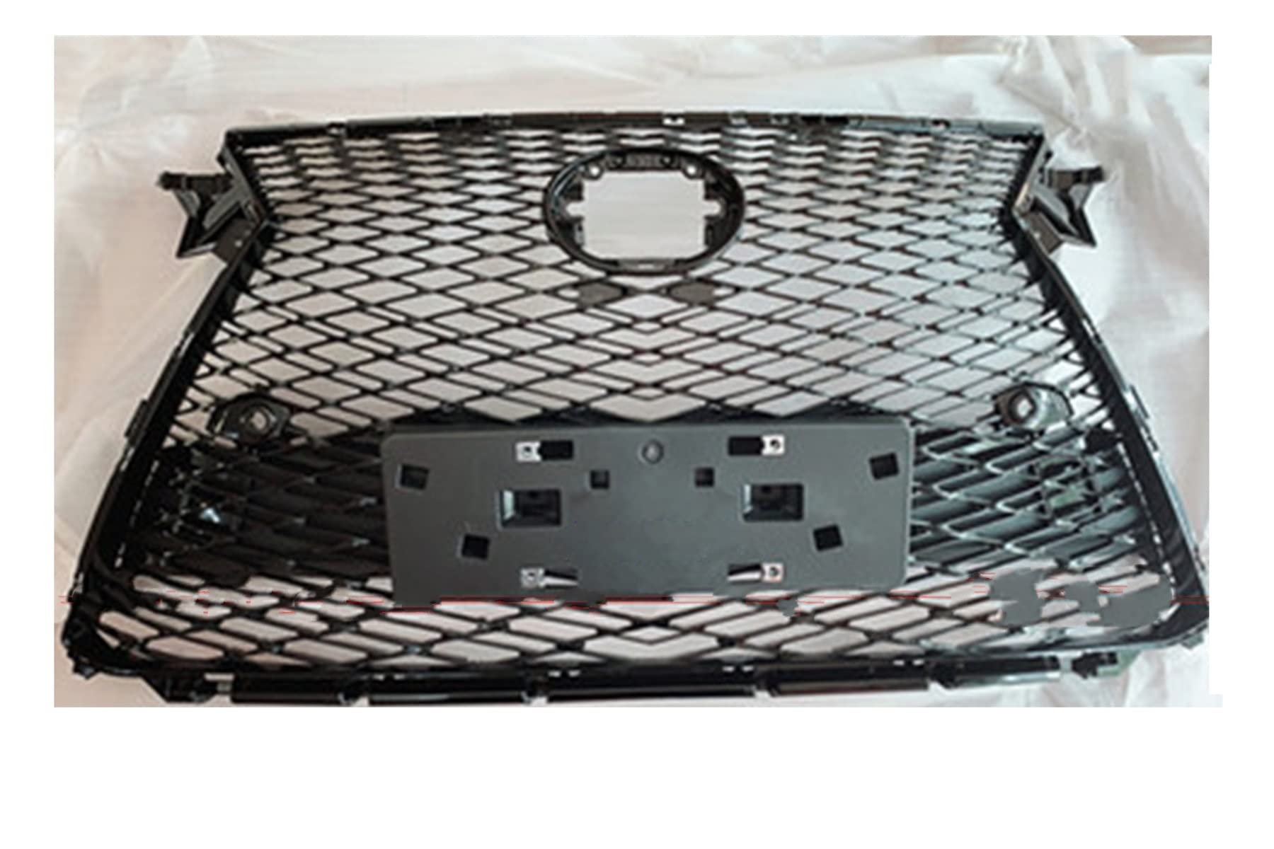 Kühlergitter Für Lexus RX200t RX300 RX350 RX450h 2016 2017 2018 2019 Auto Vorderen Stoßfänger Grill Maske Kühlergrill Auto Kühlergrill(Schwarz) von Xgupxuc