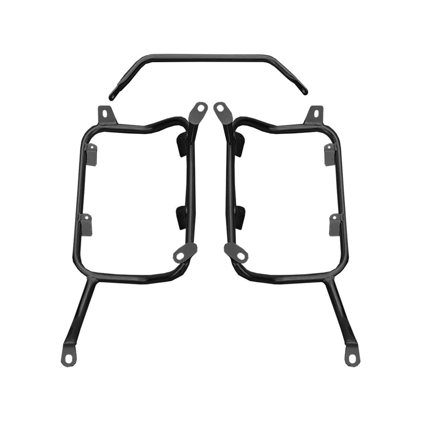 Motorrad-Heckgepäck Motorrad Gepäckträger Für Tiger 850 900 2020-2021 2022 2023 Hinten Gepäck Rack Motorrad Schwanz Trunk Pannier Edelstahl Top Fall Sattel Halterung(Black Pannier Rack) von Xgupxuc