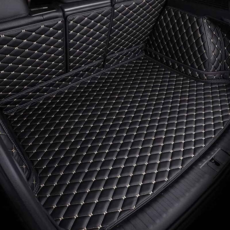 Kofferraummatte Cargo Teppich Kratzfest rutschfest Kofferraumschutz Zubehör für Golf VIII GTI 2.0I TSI OPF 180KW 2019-2024,Black white von Xiaobinni